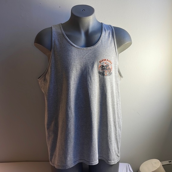 Grey Motorcycle Tank Top Size XL Biker Rally - Picture 2 of 9